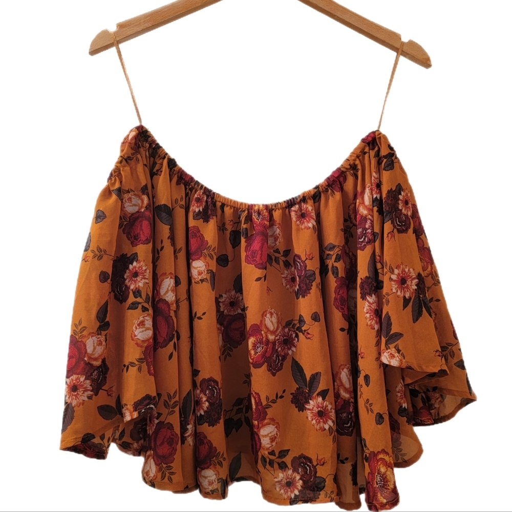 Floral Off The Shoulder Shirt